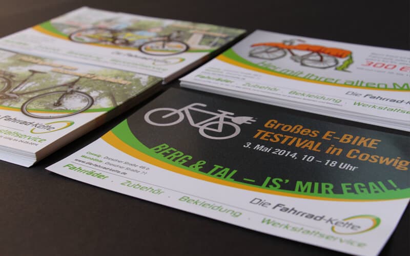 Flyer für Fahrrad-Kette