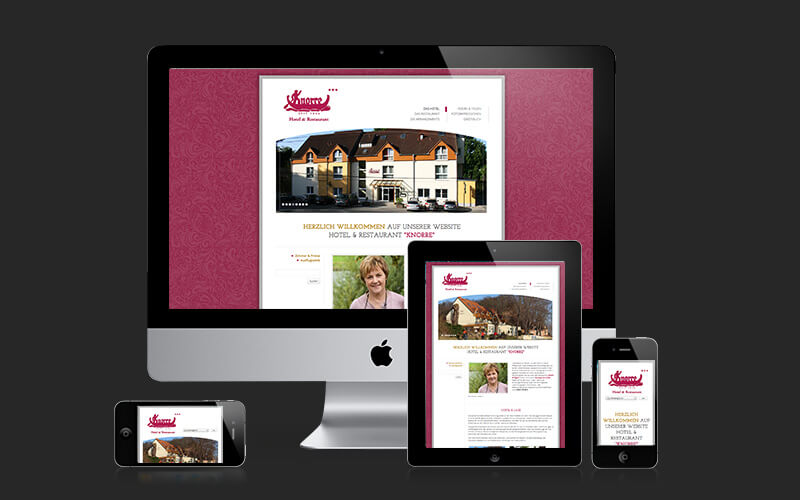 Webdesign für Hotel Knorre